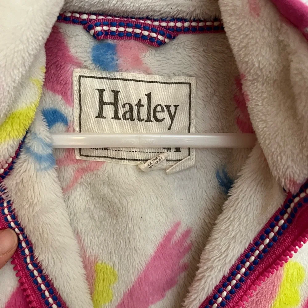 Hatley Fuzzy Fleece‎ Jacket Size 4 Pegassus Full Zip